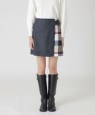 【ブルーレーベル クレストブリッジ/BLUE LABEL CRESTBRIDGE】のスラブシャンブレーデニムミニスカート ネイビー|ID: prp329100004596787 ipo3291000000032668143