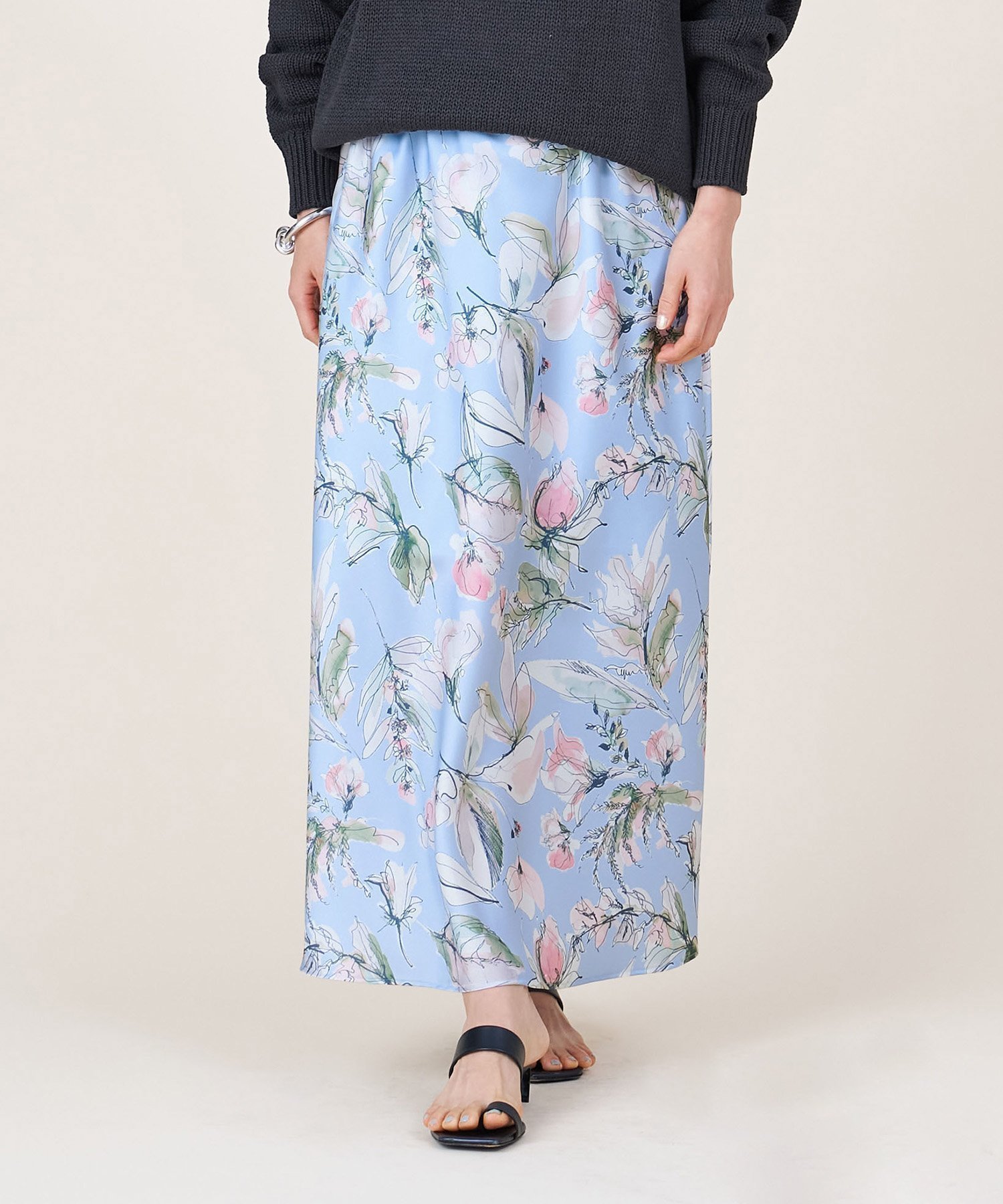 【マイカ ディール/MICA & DEAL】の【marmors】flower print flare skirt 人気、トレンドファッション・服の通販 founy(ファニー) 　ファッション　Fashion　レディースファッション　Ladies' Fashion Online　スカート　Skirt　プリント　Print　ボタニカル　Botanical　エレガント 上品　Elegant　 other-1|ID: prp329100004596806 ipo3291000000032668267