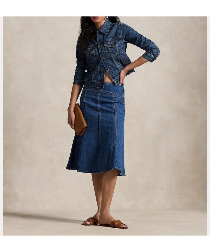 【ラルフローレン/RALPH LAUREN】のパネルド デニム Aライン スカート インテリア・キッズ・メンズ・レディースファッション・服の通販 founy(ファニー) https://founy.com/ ファッション Fashion レディースファッション Ladies' Fashion Online スカート Skirt Aライン/フレアスカート Flared A-Line Skirts ウォッシュ Wash シェイプ Shape スプリング Spring デニム Denim フレア Flare フロント Front ヨーク Yoke ヴィンテージ Vintage |ID: prp329100004596820 ipo3291000000032668394
