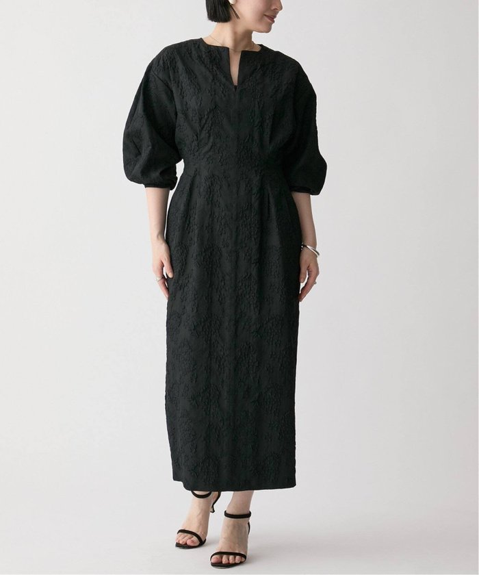 【ヴェルメイユ パー イエナ/VERMEIL par iena】のジャガードウエストシェイプワンピース インテリア・キッズ・メンズ・レディースファッション・服の通販 founy(ファニー) https://founy.com/ ファッション Fashion レディースファッション Ladies' Fashion Online ワンピース Dress 2025年 2025 2025-2026秋冬・A/W Aw/Autumn/Winter/Fw/Fall/2025-2026 おすすめ Recommend エレガント 上品 Elegant シェイプ Shape スリーブ Sleeve セレモニー Ceremony タイツ Tights 洗える Washable |ID: prp329100004596835 ipo3291000000032668493