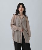 【レプシィム ローリーズファーム/LEPSIM LOWRYS FARM】のシアーシャツチュニック グレージュ12|ID: prp329100004596851 ipo3291000000032668702