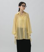 【レプシィム ローリーズファーム/LEPSIM LOWRYS FARM】のシアーシャツチュニック 人気、トレンドファッション・服の通販 founy(ファニー) ファッション Fashion レディースファッション Fashion for Women トップス・カットソー Cut & Sew Tops シャツ・ブラウス・オフィスカジュアル Elegant Blouses & Button-Ups ギャザー Gathered, Ruffled シアー Sheer, See-Through チュニック Tunic, Long Top ビスチェ Bustier, Corset Top 長袖 Long Sleeve, Full Sleeve thumbnail イエロー62|ID: prp329100004596851 ipo3291000000033650359