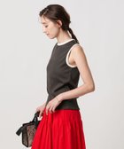 【ユナイテッドアローズ/UNITED ARROWS】のリブバイカラーパイピング ノースリーブカットソー 人気、トレンドファッション・服の通販 founy(ファニー) ファッション Fashion レディースファッション Ladies' Fashion Online トップス・カットソー Tops/Tshirt キャミソール / ノースリーブ No Sleeves カットソー Cut and Sewn おすすめ Recommend インナー Inner コンパクト Compact シルク Silk ジャケット Jacket ベーシック Basic ボトム Bottom エレガント 上品 Elegant 人気 Popularity thumbnail DK.GRAY|ID: prp329100004596854 ipo3291000000032668725