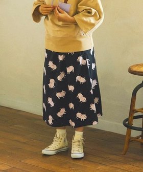 【ゴースローキャラバン/go slow caravan】のブタ/レオパードゲッコー ウエストリブスカート (WOMENS) 人気、トレンドファッション・服の通販 founy(ファニー) ファッション Fashion レディースファッション Ladies' Fashion Online スカート Skirt ポケット Pocket ライナー Liner |ID:prp329100004596871