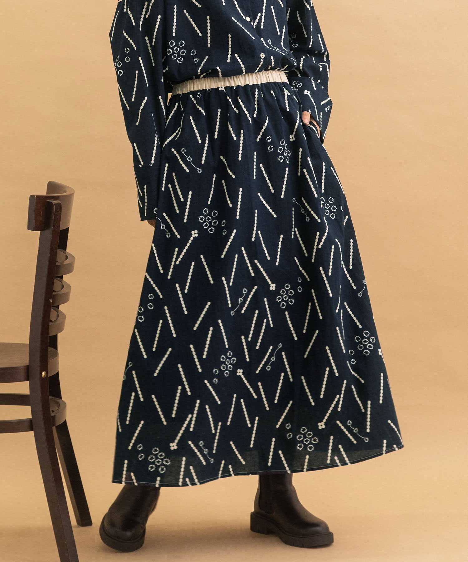 【プードゥドゥ/POU DOU DOU】のkonpeitpoプリントフレアスカート 人気、トレンドファッション・服の通販 founy(ファニー) 　ファッション　Fashion　レディースファッション　Ladies' Fashion Online　スカート　Skirt　Aライン/フレアスカート　Flared A-Line Skirts　シンプル　Simple　スマート　Smart　セットアップ　Set Up　フレア　Flare　プリント　Print　ポケット　Pocket　モチーフ　Motif　おすすめ　Recommend　 other-1|ID: prp329100004596872 ipo3291000000032668944
