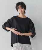 【メイソングレイ/MAYSON GREY】の【WEB限定】刺繍レーススリーブプルオーバー≪洗濯機で洗える≫ ブラック|ID: prp329100004596873 ipo3291000000032668979