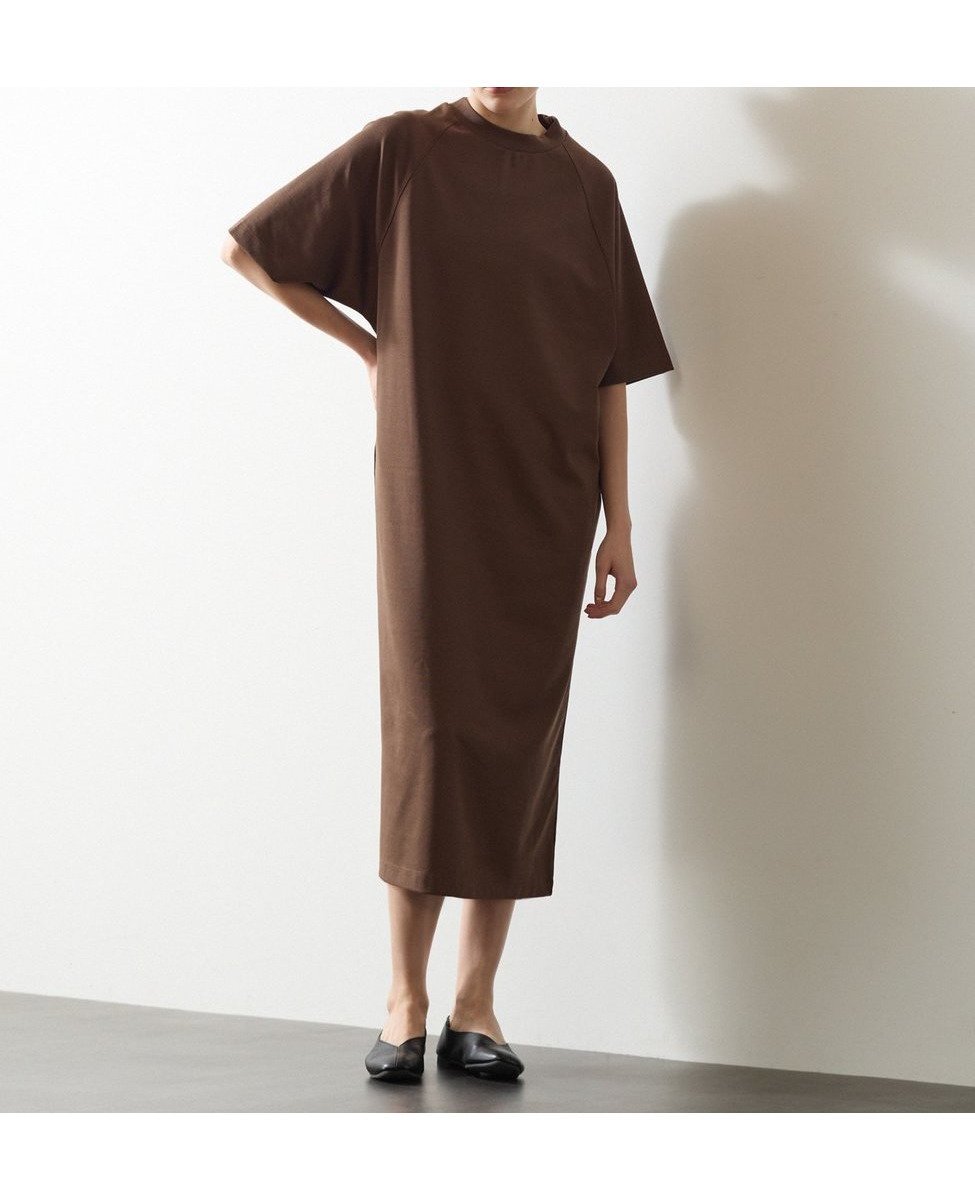 【メルローズ クレール/MELROSE claire】のドルマンワンピース インテリア・キッズ・メンズ・レディースファッション・服の通販 founy(ファニー) 　ファッション　Fashion　レディースファッション　Ladies' Fashion Online　ワンピース　Dress　シンプル　Simple　スリーブ　Sleeve　ファブリック　Fabric　ポケット　Pocket　ブラウン|ID: prp329100004596876 ipo3291000000032669019