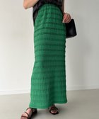 【ジュノア/JUNOAH】のフリルカットレースIラインスカート グリーン|ID: prp329100004596885 ipo3291000000032669157