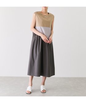【ジャイロ/JAYRO】の配色ノースリーブワンピース 人気、トレンドファッション・服の通販 founy(ファニー) ファッション Fashion レディースファッション Ladies' Fashion Online ワンピース Dress おすすめ Recommend エレガント 上品 Elegant ギャザー Gather サンダル Sandals ジャケット Jacket デニム Denim ノースリーブ No Sleeve フレア Flare ポケット Pocket ロング Long 夏 Summer 春 Spring S/S・春夏 Ss・Spring/Summer |ID:prp329100004596893