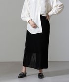 【ナノ ユニバース/nano universe】のストライプベロアIラインスカート 人気、トレンドファッション・服の通販 founy(ファニー) ファッション Fashion レディースファッション Ladies' Fashion Online スカート Skirt ウォッシャブル Washable グログラン Grosgrain シアー Sheer ストライプ Stripe スリット Slit ドット Dot なめらか Smooth ベロア Velor 2024年 2024 エレガント 上品 Elegant 2024-2025秋冬・A/W Aw/Autumn/Winter/Fw/Fall/2024-2025 thumbnail ブラック|ID: prp329100004596899 ipo3291000000032669294