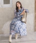 【クイーンズ コート/QUEENS COURT】のシアーチェックフレアスカート≪手洗い可能/セットアップ対応≫ グレー系その他|ID: prp329100004596925 ipo3291000000032669583