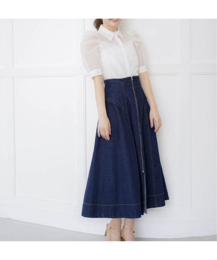 【ノエラ/Noela】のジップデザインスカート インテリア・キッズ・メンズ・レディースファッション・服の通販 founy(ファニー) https://founy.com/ ファッション Fashion レディースファッション Ladies' Fashion Online スカート Skirt スリット Slit フィット Fit フレア Flare ポケット Pocket ヨーク Yoke 切替 Switching |ID: prp329100004596962 ipo3291000000032670155