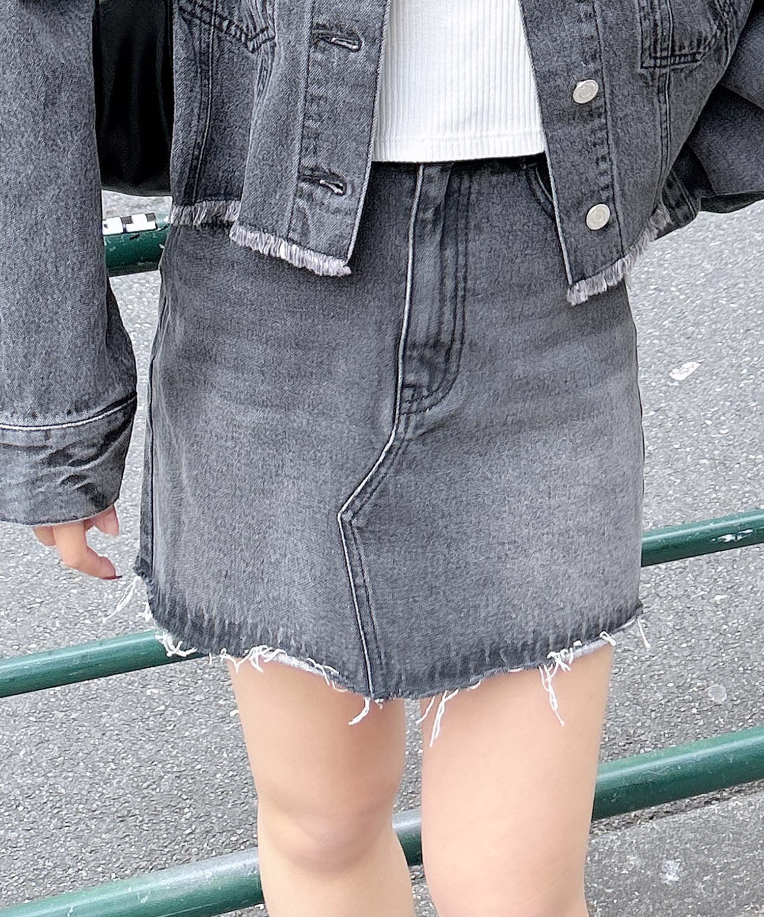 【イング/INGNI】のカットオフデニムスカート(セットアップ対応) 人気、トレンドファッション・服の通販 founy(ファニー) 　ファッション　Fashion　レディースファッション　Ladies' Fashion Online　セットアップ　Setup　スカート　Skirt　スカート　Skirt　デニムスカート　Denim Skirts　おすすめ　Recommend　カットオフ　Cut Off　ガーリー　Girly　クール　Cool　コンパクト　Compact　スウェット　Sweat　セットアップ　Set Up　デニム　Denim　フィット　Fit　フリンジ　Fringe　ベーシック　Basic　ポケット　Pocket　ミニスカート　Mini Skirt　ロング　Long　冬　Winter　台形　Trapezoid　定番　Standard　春　Spring　 other-1|ID: prp329100004597006 ipo3291000000032670800