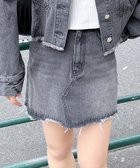 【イング/INGNI】のカットオフデニムスカート(セットアップ対応) グレー|ID: prp329100004597006 ipo3291000000032670803