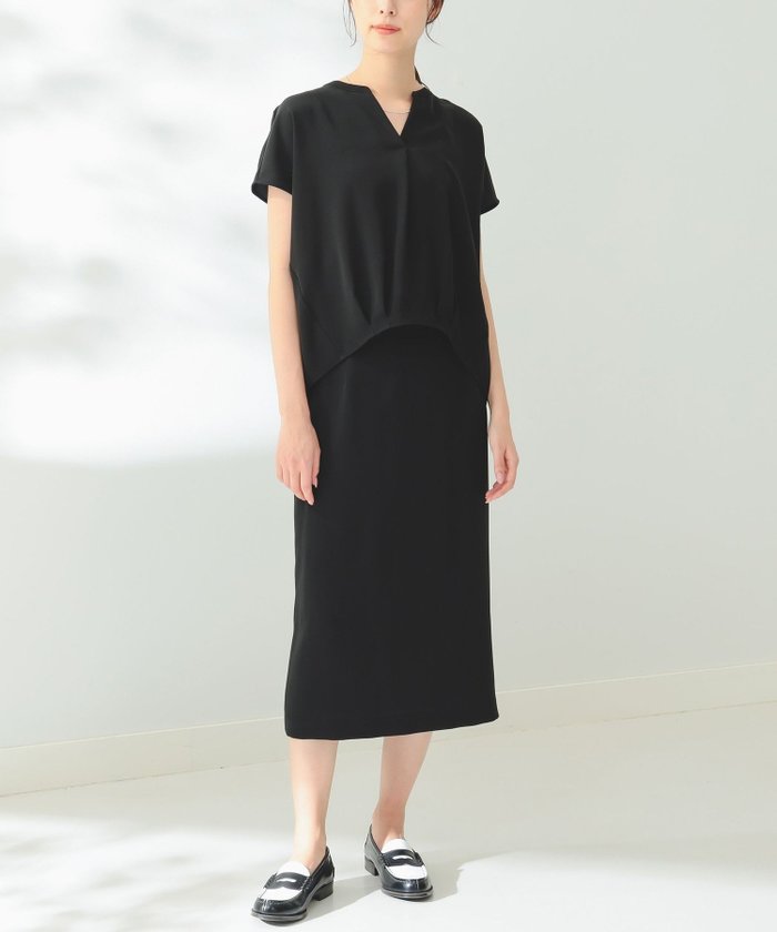 【その他のブランド/Other】のB MING by BEAMS / フレンチスリーブ ブラウス スカート セットアップ インテリア・キッズ・メンズ・レディースファッション・服の通販 founy(ファニー) https://founy.com/ ファッション Fashion レディースファッション Ladies' Fashion Online セットアップ Setup スカート Skirt スリット Slit スリーブ Sleeve セットアップ Set Up デニム Denim フレンチ French ミモレ Mimore おすすめ Recommend |ID: prp329100004597014 ipo3291000000032670887