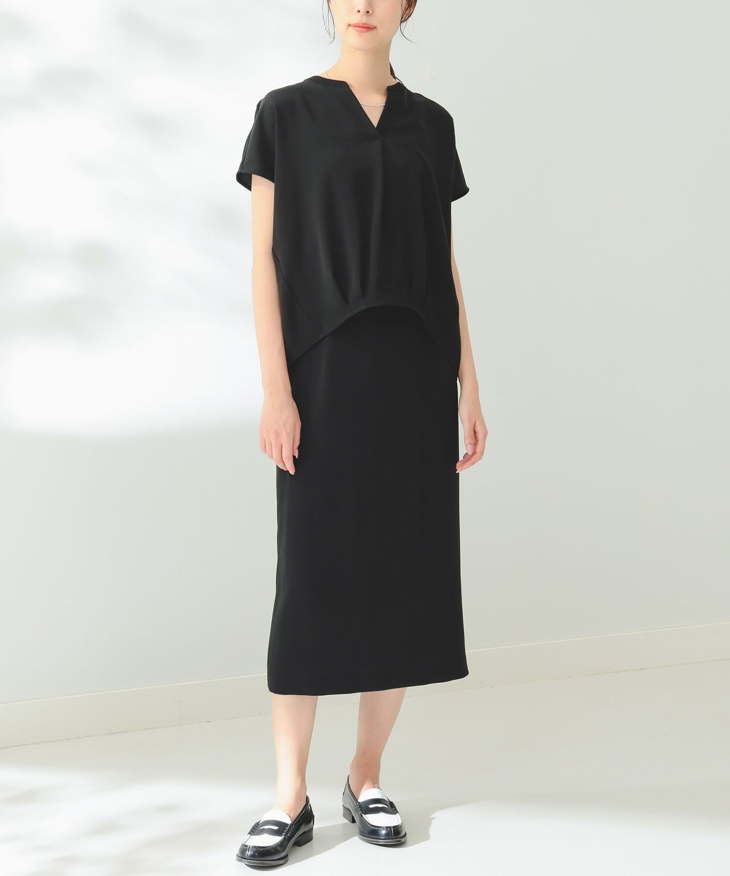 【その他のブランド/Other】のB MING by BEAMS / フレンチスリーブ ブラウス スカート セットアップ 人気、トレンドファッション・服の通販 founy(ファニー) 　ファッション　Fashion　レディースファッション　Ladies' Fashion Online　セットアップ　Setup　スカート　Skirt　スリット　Slit　スリーブ　Sleeve　セットアップ　Set Up　デニム　Denim　フレンチ　French　ミモレ　Mimore　おすすめ　Recommend　 other-1|ID: prp329100004597014 ipo3291000000032670887