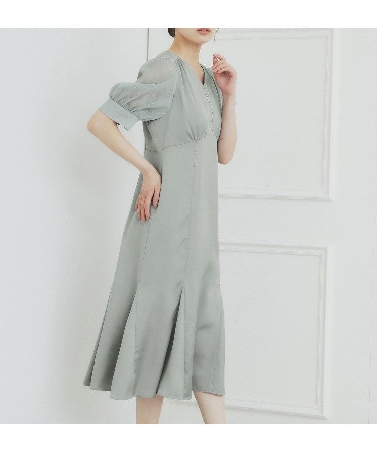 【インデックス/INDEX】のマーメイドサテンワンピース【洗濯機洗い可/イージーアイロン】 人気、トレンドファッション・服の通販 founy(ファニー) 　ファッション　Fashion　レディースファッション　Ladies' Fashion Online　ワンピース　Dress　エレガント 上品　Elegant　カーディガン　Cardigan　サテン　Satin　サンダル　Sandals　シンプル　Simple　ジャケット　Jacket　スリーブ　Sleeve　バランス　Balance　フロント　Front　ポケット　Pocket　マーメイド　Mermaid　 other-1|ID: prp329100004597015 ipo3291000000032670895