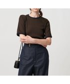 【ユナイテッドアローズ/UNITED ARROWS】のリブバイカラーパイピング ショートスリーブカットソー 人気、トレンドファッション・服の通販 founy(ファニー) ファッション Fashion レディースファッション Ladies' Fashion Online トップス・カットソー Tops/Tshirt カットソー Cut and Sewn おすすめ Recommend インナー Inner コンパクト Compact シルク Silk ジャケット Jacket パイピング Piping ベーシック Basic ボトム Bottom エレガント 上品 Elegant 人気 Popularity thumbnail DK.BROWN|ID: prp329100004597019 ipo3291000000032670955