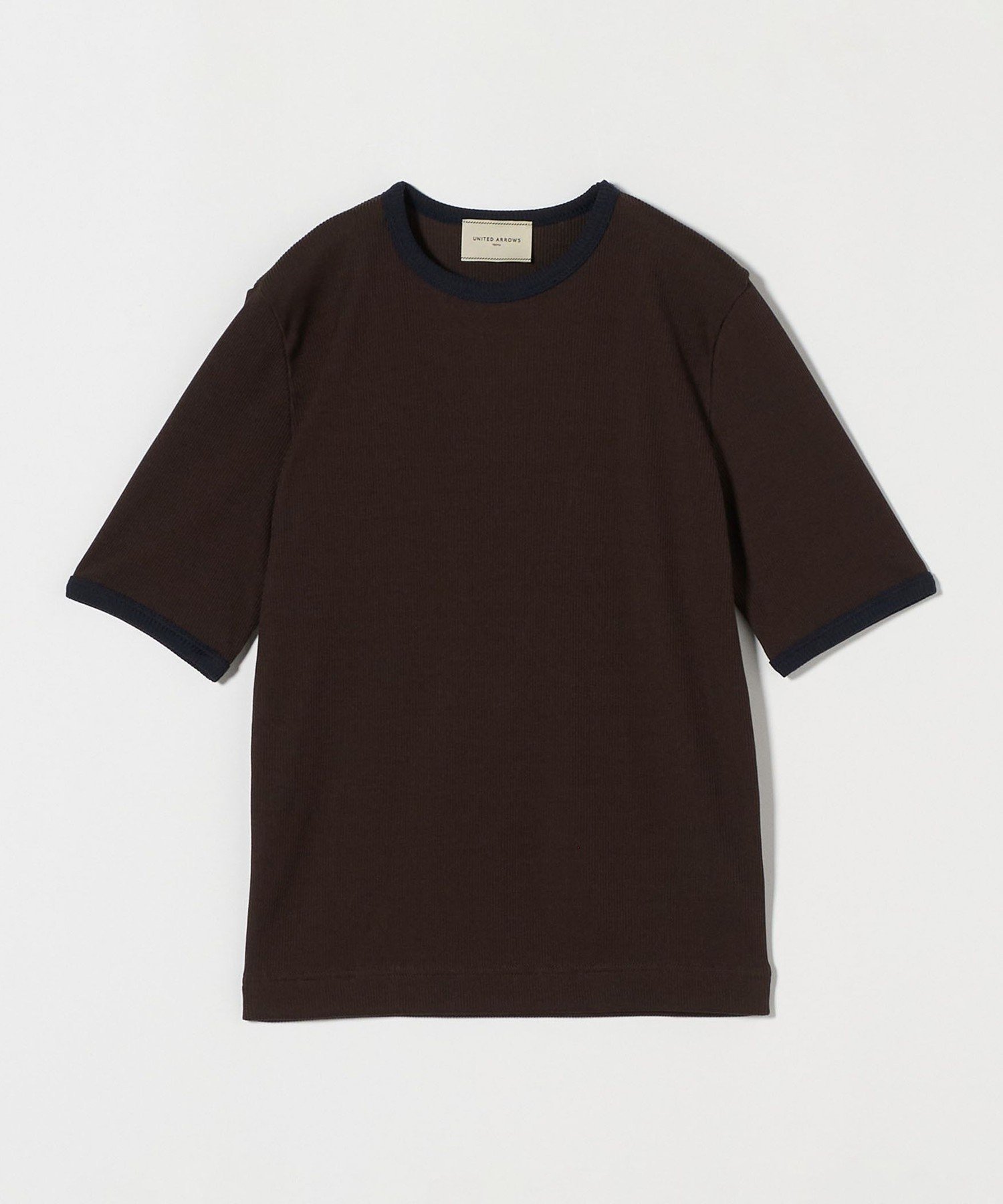 【ユナイテッドアローズ/UNITED ARROWS】のリブバイカラーパイピング ショートスリーブカットソー インテリア・キッズ・メンズ・レディースファッション・服の通販 founy(ファニー) 　ファッション　Fashion　レディースファッション　Fashion for Women　トップス・カットソー　Cut & Sew Tops　カットソー・ベーシックTシャツ　Cut-and-Sewn Tops / Stretch Tees & Basics　おすすめ　Recommended / Our Picks　インナー　Innerwear　コンパクト　Compact, Small Size　シルク　Silk, 100% Silk　ジャケット　Jacket, Outerwear　パイピング　Piping, Trim Design　ベーシック　Basic, Essential　ボトム　Bottoms, Lower Wear　エレガント 上品　Elegant　人気　Popular, Best Seller　その他2|ID: prp329100004597019 ipo3291000000033838682