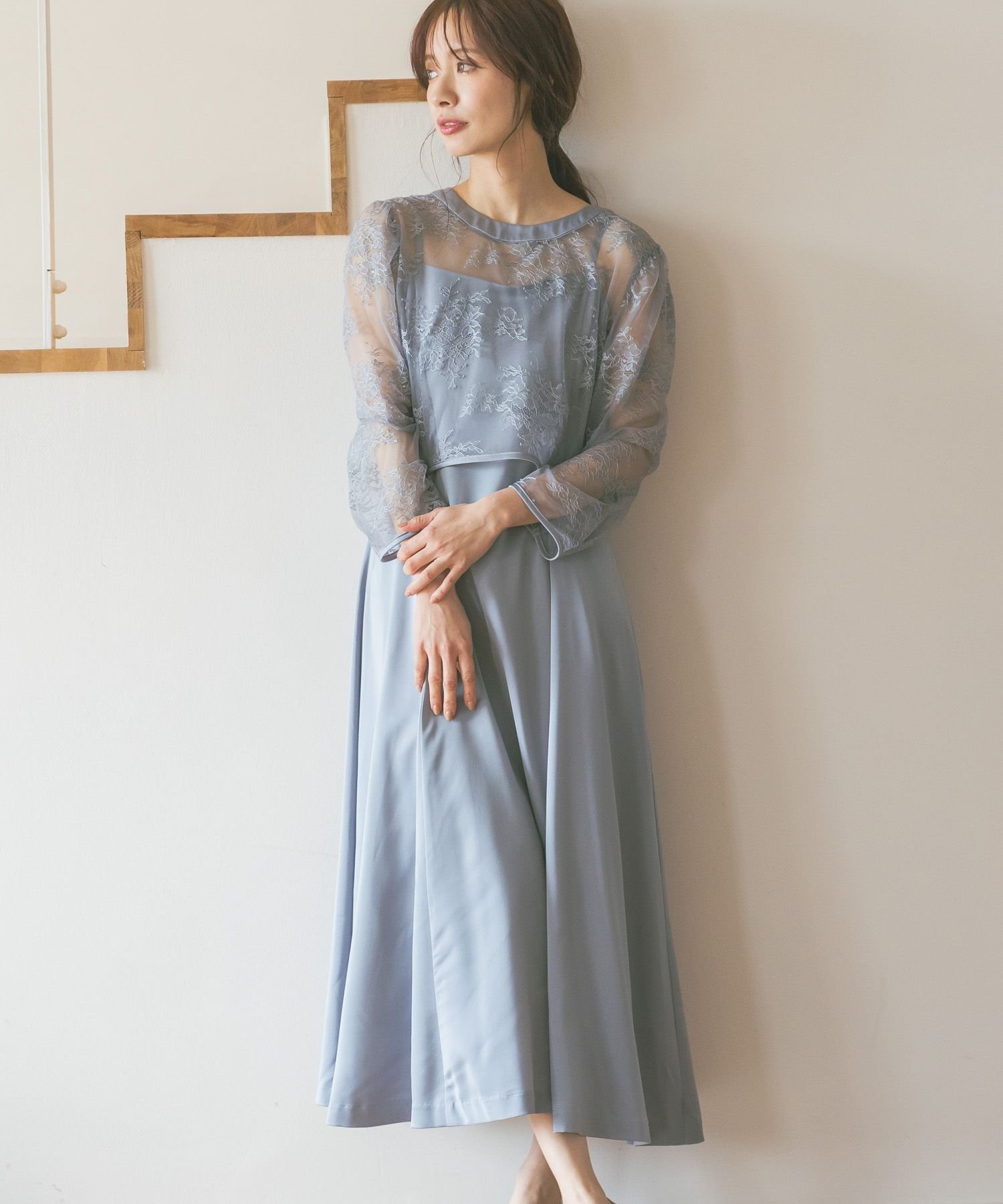 【ミスティ ウーマン/mysty woman】の【オケージョン】レースボレロキャミワンピース 人気、トレンドファッション・服の通販 founy(ファニー) 　ファッション　Fashion　レディースファッション　Ladies' Fashion Online　アウター　Coat Outerwear　ボレロ　Bolero jackets　ワンピース　Dress　キャミワンピース　No Sleeve Dresses　おすすめ　Recommend　オケージョン　Occasion　キャミワンピース　Cami Dress　コンパクト　Compact　サテン　Satin　シアー　Sheer　フォーマル　Formal　ボレロ　Bolero　レース　Race　エレガント 上品　Elegant　結婚式　Wedding Ceremony　長袖　Long Sleeve　 other-1|ID: prp329100004597024 ipo3291000000032670968