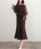 【ジュノア/JUNOAH】のセネア ブラウス+マーメイドワンピース ブラウン|ID: prp329100004597044 ipo3291000000032671165