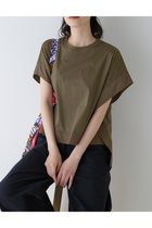 【ヒューマンウーマン/HUMAN WOMAN】の異素材コンビカットソー カーキ|ID: prp329100004597046 ipo3291000000032671243