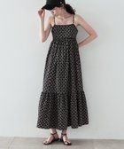 【インディヴィ/INDIVI】のヴィンテージ柄キャミワンピース ブラック|ID: prp329100004597047 ipo3291000000032671240
