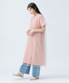 【ビームス ハート/BEAMS HEART】のレイヤード ボーダーワンピース(セットアイテム) GREIGE×RED|ID: prp329100004597048 ipo3291000000032671260