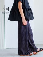 【コカ/coca / KIDS】のキッズ 親子お揃いラメウェーブプリーツパンツ Navy|ID: prp329100004597088 ipo3291000000032671478