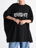 【ラシュッド/LASUD】の箔ロゴボックスカットソー 人気、トレンドファッション・服の通販 founy(ファニー) ファッション Fashion レディースファッション Fashion for Women トップス・カットソー Cut & Sew Tops カットソー・ベーシックTシャツ Cut-and-Sewn Tops / Stretch Tees & Basics シルバー Silver, Metallic Silver プリント Print, Printed Pattern ボックス Boxy, Box Shape thumbnail ブラック|ID: prp329100004597113 ipo3291000000033279211