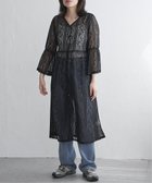 【ヴァンス エクスチェンジ/VENCE EXCHANGE】のレースフレアー袖ワンピース 人気、トレンドファッション・服の通販 founy(ファニー) ファッション Fashion レディースファッション Ladies' Fashion Online ワンピース Dress おすすめ Recommend デニム Denim フレア Flare レース Race thumbnail ブラック|ID: prp329100004597121 ipo3291000000032671699
