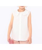 【シップス/SHIPS / KIDS】のSHIPS KIDS 100~130cm / フリルカラー ノースリーブ ブラウス ホワイト|ID: prp329100004597123 ipo3291000000032671713