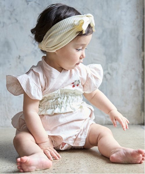 【その他のブランド/Other】のgirls baby甚平 インテリア・キッズ・メンズ・レディースファッション・服の通販 founy(ファニー) https://founy.com/ ファッション Fashion キッズファッション Fashion for Kids ポケット Pocket, Pocket Detail モチーフ Motif, Design Theme リボン Ribbon, Bow |ID: prp329100004597167 ipo3291000000032672117