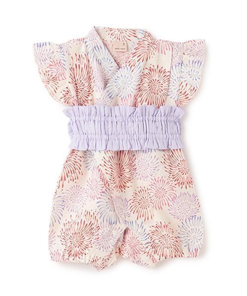 【その他のブランド/Other】のgirls baby甚平 インテリア・キッズ・メンズ・レディースファッション・服の通販 founy(ファニー) 　ファッション　Fashion　キッズファッション　Fashion for Kids　ポケット　Pocket, Pocket Detail　モチーフ　Motif, Design Theme　リボン　Ribbon, Bow　赤|ID: prp329100004597167 ipo3291000000032672120