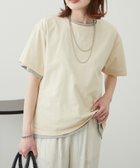 【チャオパニックティピー/CIAOPANIC TYPY】の【willow】カラーレイヤードワンポイント刺繍TEE アイボリー|ID: prp329100004597183 ipo3291000000032672300