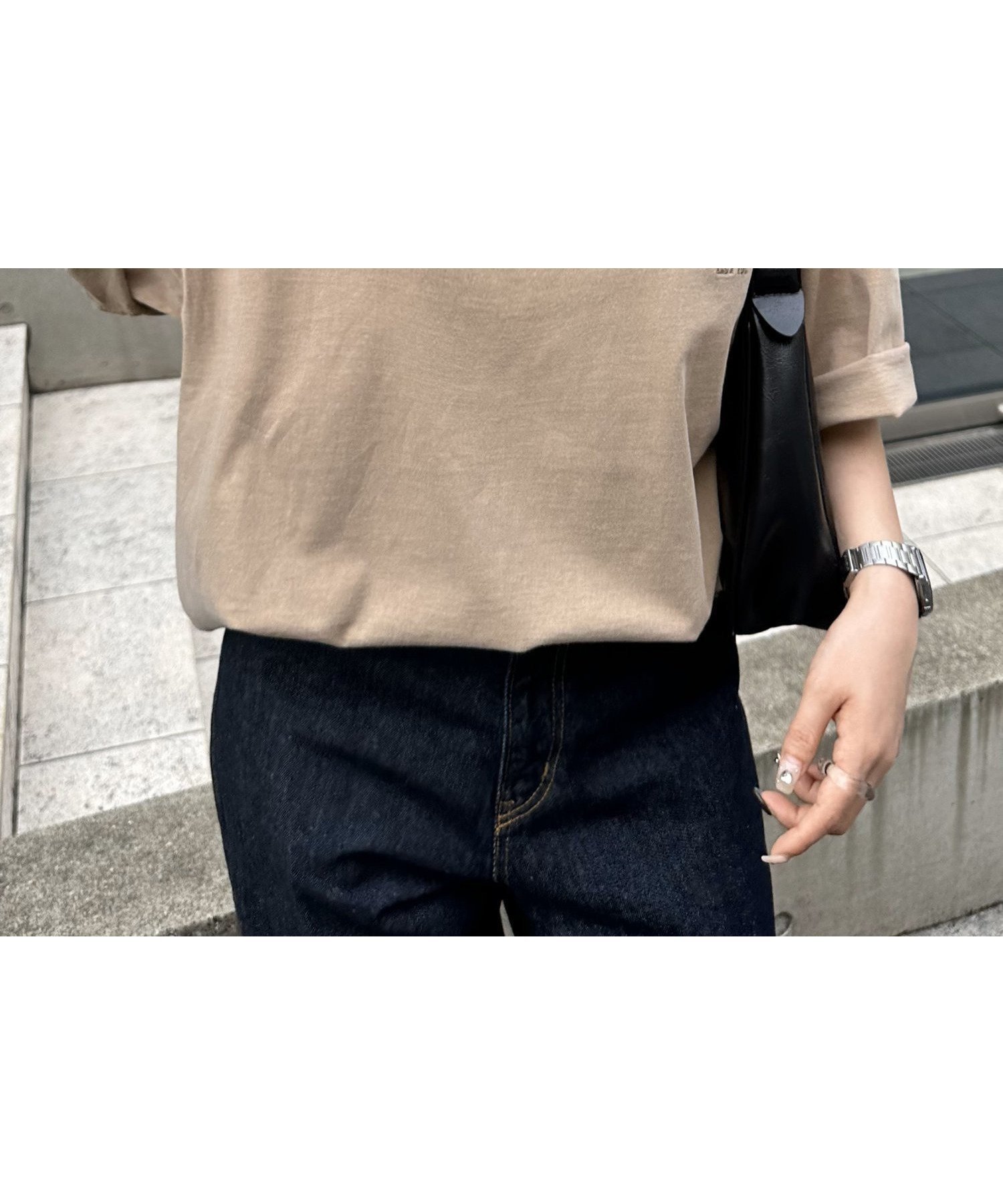 【ディスコート/Discoat】の【ユニセックス】ピグメント刺繍ロゴTシャツ インテリア・キッズ・メンズ・レディースファッション・服の通販 founy(ファニー) 　ファッション　Fashion　レディースファッション　Ladies' Fashion Online　トップス・カットソー　Tops/Tshirt　シャツ/ブラウス　Shirts/Blouses　ロング / Tシャツ　T-Shirts　フロント　Front　ヴィンテージ　Vintage　ベージュ|ID: prp329100004597185 ipo3291000000032672333