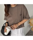 【ディスコート/Discoat】の【ユニセックス】ピグメント刺繍ロゴTシャツ 人気、トレンドファッション・服の通販 founy(ファニー) ファッション Fashion レディースファッション Ladies' Fashion Online トップス・カットソー Tops/Tshirt シャツ/ブラウス Shirts/Blouses ロング / Tシャツ T-Shirts フロント Front ヴィンテージ Vintage thumbnail ブラウン|ID: prp329100004597185 ipo3291000000032672336