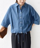【シップス フォー ウィメン/SHIPS】の【WEB限定】 手洗い可能 デニム ライク タック 裾 ドロスト 羽織 シャツ 人気、トレンドファッション・服の通販 founy(ファニー) ファッション Fashion レディースファッション Fashion for Women トップス・カットソー Cut & Sew Tops シャツ・ブラウス・オフィスカジュアル Elegant Blouses & Button-Ups 2025年 2025 2025春夏・S/S Spring/Summer 2025 SS25 シンプル Simple, Minimal デニム Denim, Jeans Material フロント Front, Front Design ポケット Pocket, Pocket Detail ワイド Wide, Wide Fit 春 Spring 秋 Autumn 羽織 Haori, Light Jacket thumbnail ブルー|ID: prp329100004597195 ipo3291000000033503516