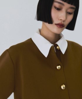 【アダム エ ロペ/ADAM ET ROPE'】の【サステナブル】カラー付きハーフスリーブカーディガン 人気、トレンドファッション・服の通販 founy(ファニー) ファッション Fashion レディースファッション Ladies' Fashion Online トップス・カットソー Tops/Tshirt カーディガン Cardigans ウォッシャブル Washable カーディガン Cardigan サテン Satin ジャケット Jacket ツイスト Twist デニム Denim バランス Balance フェミニン Feminine フォルム Form フロント Front ボックス Box ポケット Pocket A/W・秋冬 Aw・Autumn/Winter・Fw・Fall-Winter おすすめ Recommend 夏 Summer 2026年 2026 |ID:prp329100004597208