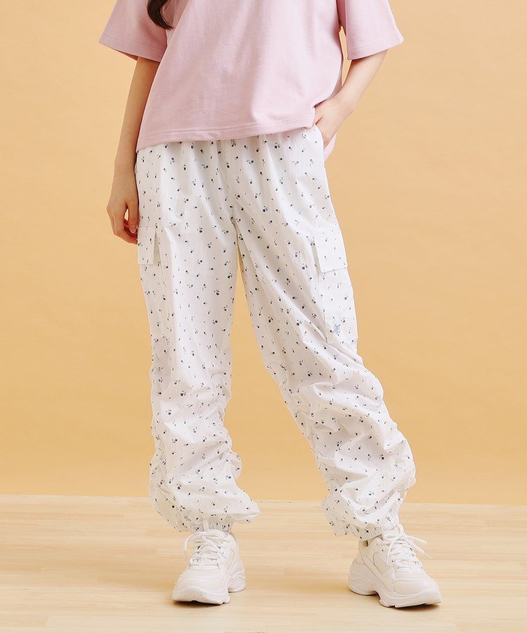 【ピンク ラテ/PINK-latte / KIDS】のシャーリングカーゴパンツ インテリア・キッズ・メンズ・レディースファッション・服の通販 founy(ファニー) 　ファッション　Fashion　キッズファッション　KIDS Children’s Clothing　ボトムス　Bottoms/Kids　おすすめ　Recommend　カーゴパンツ　Cargo Pants　ガーリー　Girly　シャーリング　Shirring　ポケット　Pocket　無地　Plain Color　アイボリー|ID: prp329100004597212 ipo3291000000032672677