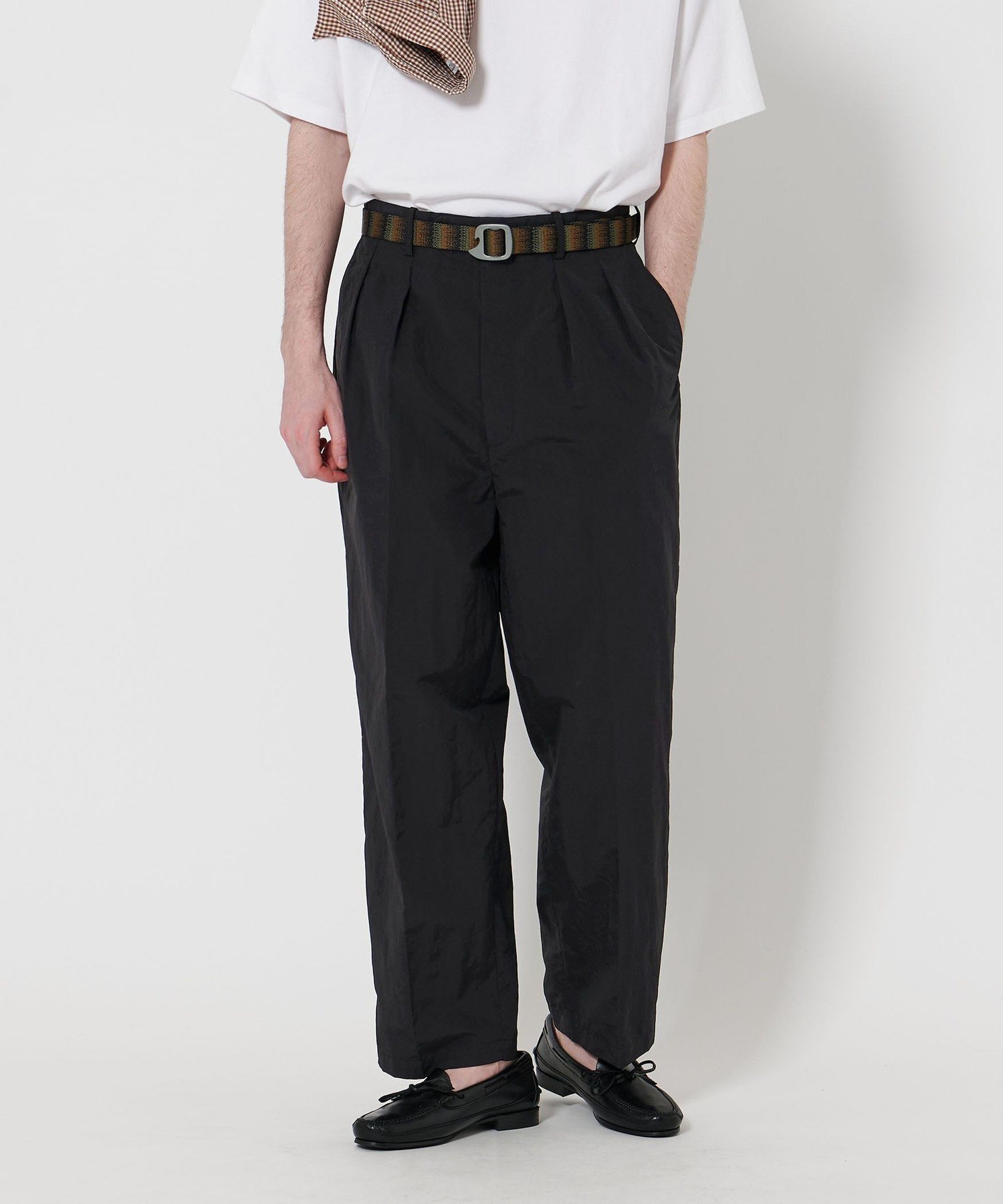 【ビューティ&ユース ユナイテッドアローズ/BEAUTY&YOUTH / UNITED ARROWS / MEN】のSteven Alan サプレックス インツープリーツ ドレス トラウザーズ インテリア・キッズ・メンズ・レディースファッション・服の通販 founy(ファニー) 　ファッション　Fashion　メンズファッション　Fashion for Men　スラックス　Slacks, Dress Pants　テーパード　Tapered, Tapered Pants　ドレス　Dress, One-Piece　ワイド　Wide, Wide Fit　BLACK|ID: prp329100004597237 ipo3291000000032743505