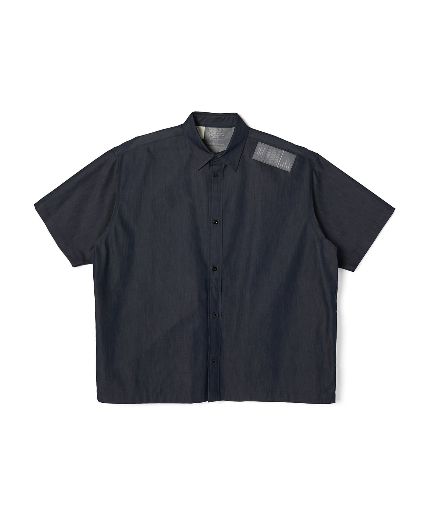 【エヌ.ハリウッド/N.HOOLYWOOD / MEN】のHALF SLEEVE SHIRT インテリア・キッズ・メンズ・レディースファッション・服の通販 founy(ファニー) 　ファッション　Fashion　メンズファッション　Men's Style Online　コレクション　Collection　今季　This Season　吸水　Water Absorption　ショルダー　Shoulder　スクエア　Square　ドロップ　Drop　ボックス　Box　NAVY|ID: prp329100004597245 ipo3291000000032673074