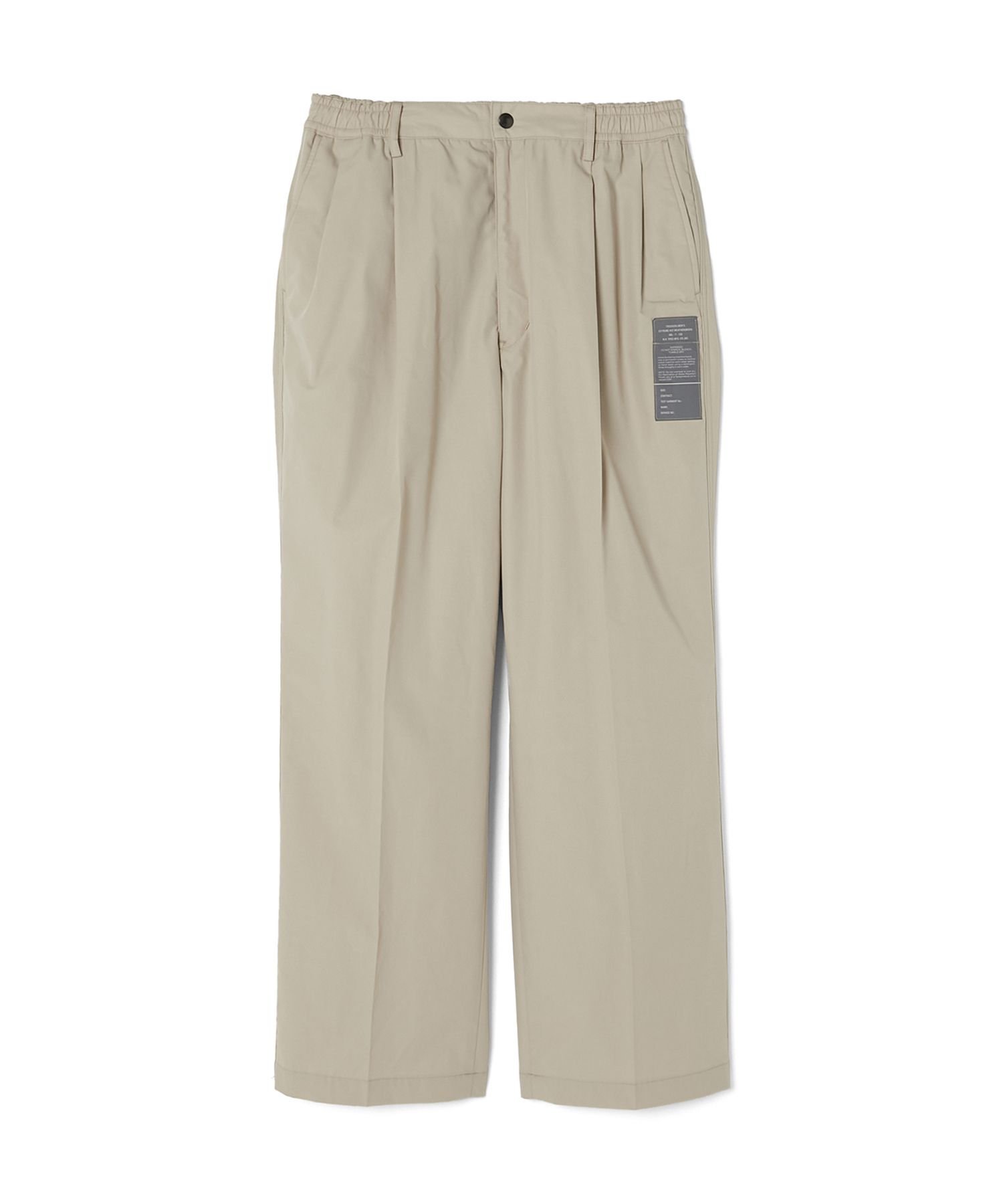 【エヌ.ハリウッド/N.HOOLYWOOD / MEN】のDOUBLE TUCK TROUSERS インテリア・キッズ・メンズ・レディースファッション・服の通販 founy(ファニー) 　ファッション　Fashion　メンズファッション　Men's Style Online　コレクション　Collection　今季　This Season　ストレート　Straight　センター　Center　ドローコード　Draw Cord　ポケット　Pocket　ワイド　Wide　BEIGE|ID: prp329100004597253 ipo3291000000032673196