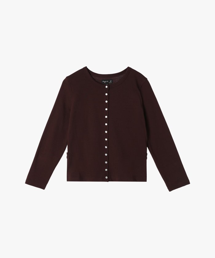 【アニエスベー ファム/agnes b. FEMME】のオーガニックコットン 長袖 カーディガンプレッション Le Petit インテリア・キッズ・メンズ・レディースファッション・服の通販 founy(ファニー) https://founy.com/ ファッション Fashion レディースファッション Ladies' Fashion Online トップス・カットソー Tops/Tshirt カーディガン Cardigans カーディガン Cardigan フロント Front エレガント 上品 Elegant 長袖 Long Sleeve |ID: prp329100004597270 ipo3291000000032673377