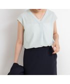 【ノーリーズ/NOLLEY'S】のバックサテンジョーゼットVネックブラウス ミントグリーン|ID: prp329100004597275 ipo3291000000033560407