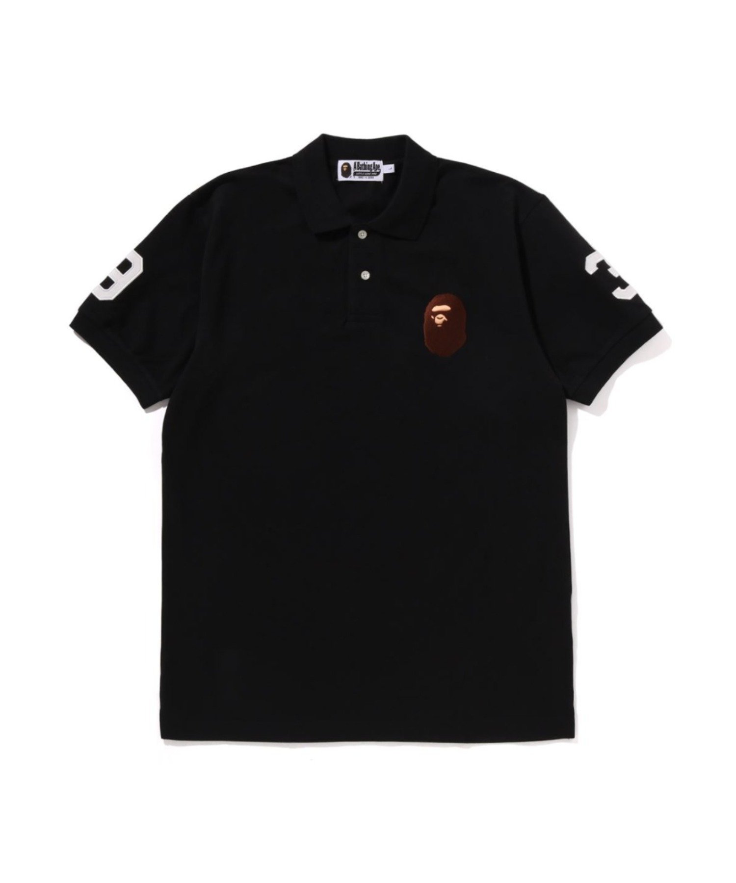 【その他のブランド/Other】のLARGE APE HEAD POLO BAPEC インテリア・キッズ・メンズ・レディースファッション・服の通販 founy(ファニー) 　ファッション　Fashion　メンズファッション　Fashion for Men　ポロシャツ　Polo Shirt, Collared Tee　鹿の子　Piqué, Kanoko Fabric　BLACK|ID: prp329100004597286 ipo3291000000032730538