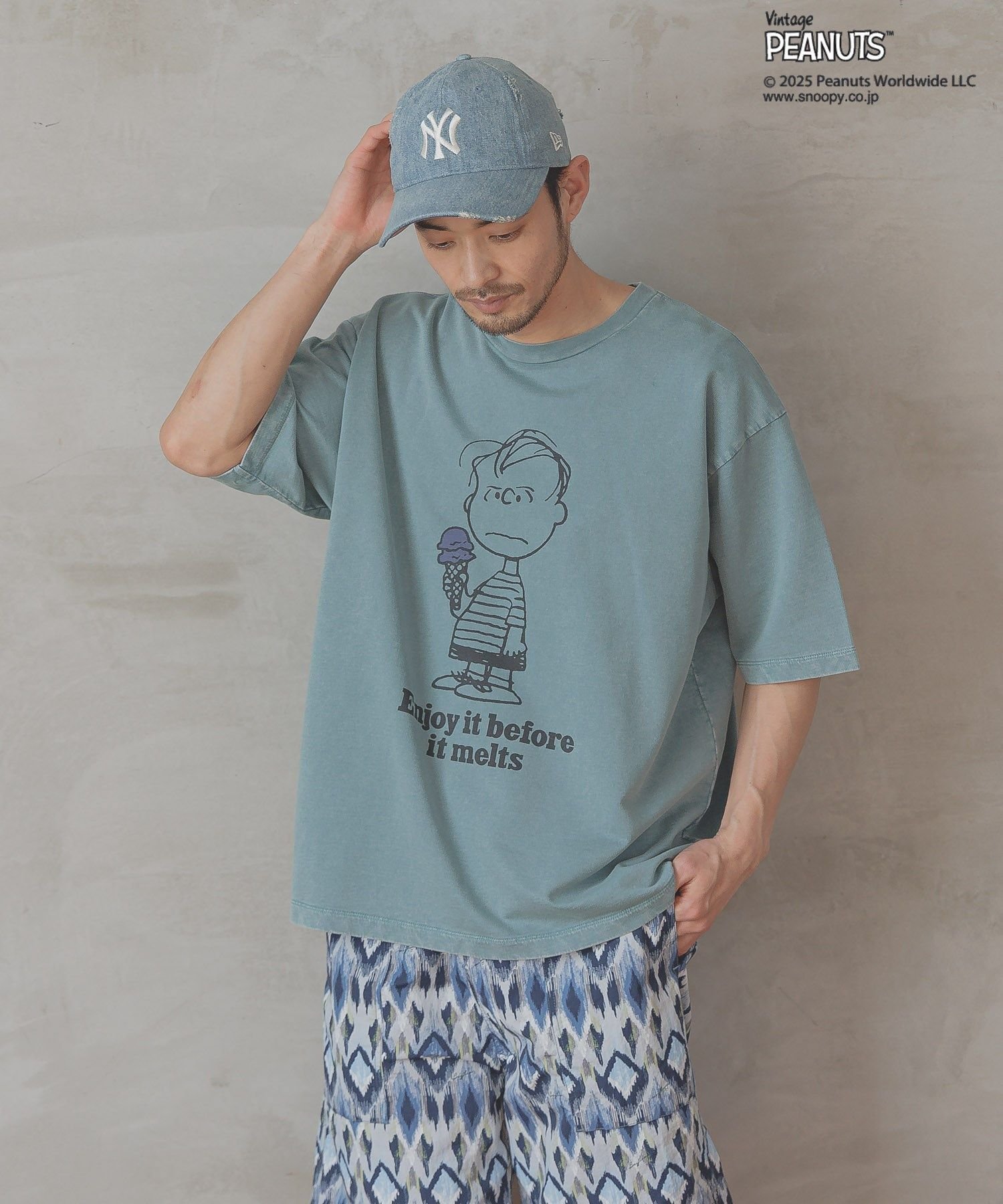 【ベイフロー/BAYFLOW / MEN】の【PEANUTS×BAYFLOW】ピーナッツアソートTEE インテリア・キッズ・メンズ・レディースファッション・服の通販 founy(ファニー) 　ファッション　Fashion　メンズファッション　Men's Style Online　おすすめ　Recommend　デニム　Denim　ボトム　Bottom　ブルーグリーン86|ID: prp329100004597287 ipo3291000000032673561