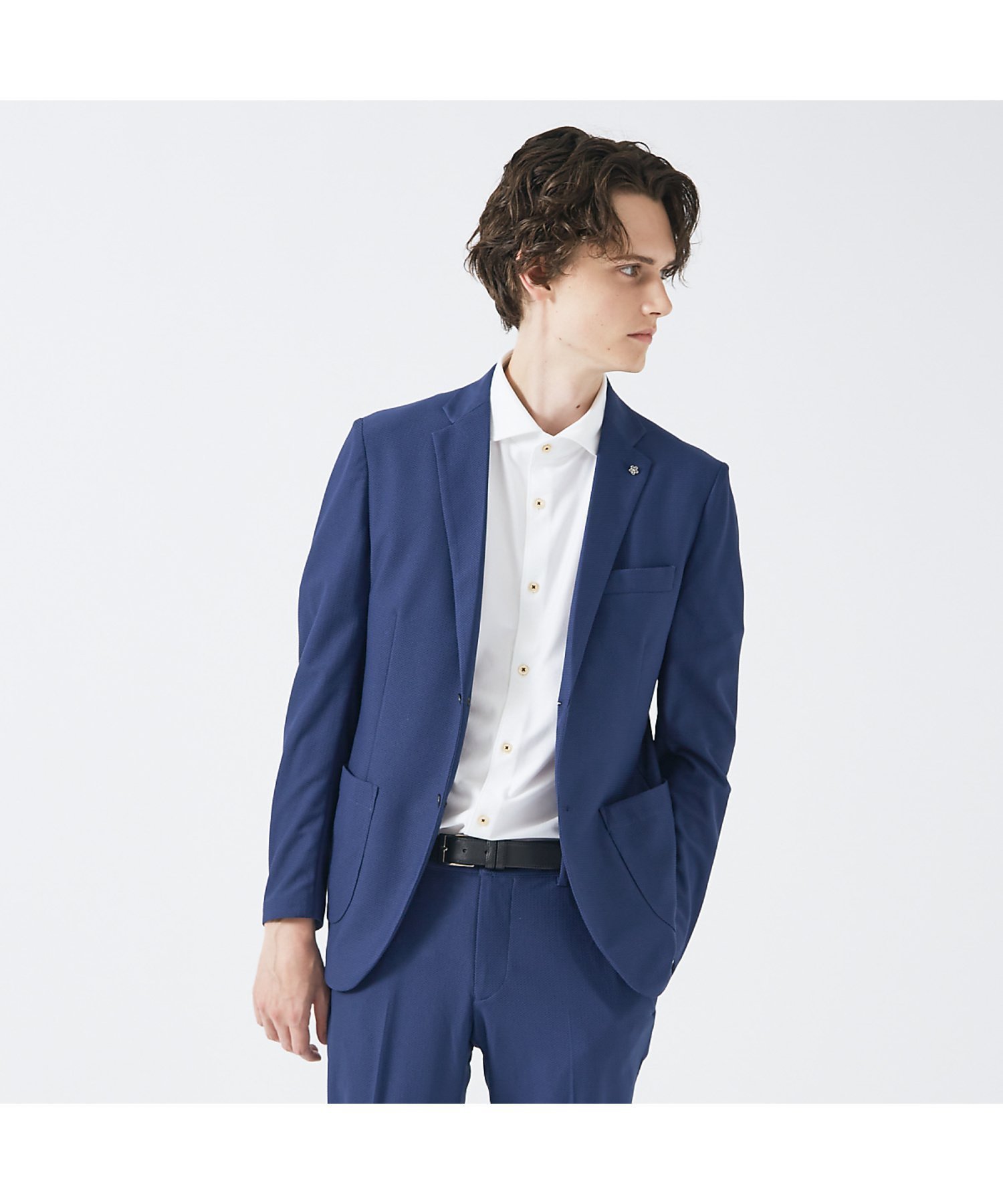 【アバハウス/ABAHOUSE / MEN】の【セットアップ対応】トリコット メッシュジャケット / サマージャケット インテリア・キッズ・メンズ・レディースファッション・服の通販 founy(ファニー) 　ファッション　Fashion　メンズファッション　Men's Style Online　セットアップ　Setup/Men　おすすめ　Recommend　サマー　Summer　ジャケット　Jacket　ストレッチ　Stretch　スラックス　Slacks　セットアップ　Set Up　チャーム　Charm　ビジネス 仕事 通勤　Business　メッシュ　Mesh　ワーク　Work　軽量　Lightweight　ブルー|ID: prp329100004597290 ipo3291000000032673609