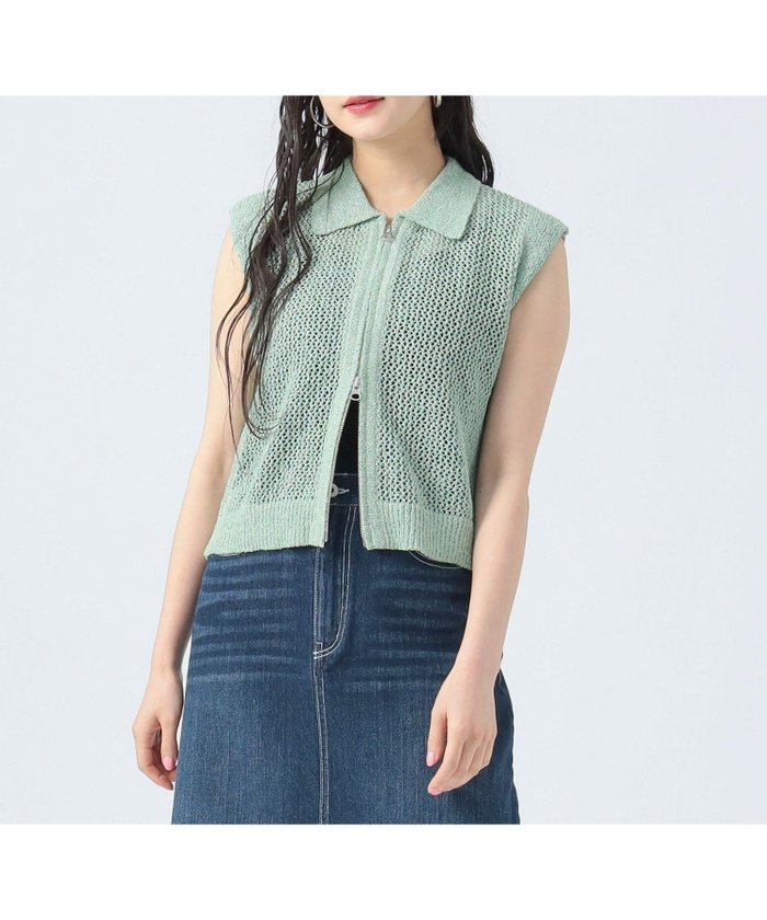 【ビームス ハート/BEAMS HEART】のラメニット メッシュ ポロベスト インテリア・キッズ・メンズ・レディースファッション・服の通販 founy(ファニー) https://founy.com/ ファッション Fashion レディースファッション Ladies' Fashion Online アウター Coat Outerwear トップス・カットソー Tops/Tshirt ニット Knit Tops ベスト/ジレ Gilets/Vests おすすめ Recommend インナー Inner キャミソール Camisole スリーブ Sleeve タンク Tank バランス Balance ベスト Vest メッシュ Mesh リラックス Relax ロング Long |ID: prp329100004597297 ipo3291000000032673669