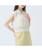 【ビームス ハート/BEAMS HEART】のラメニット メッシュ ポロベスト IVORY|ID: prp329100004597297 ipo3291000000032673673